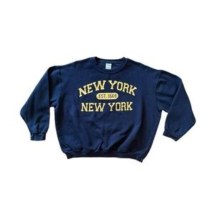 Navy Blue New York Sweatshirt - Size XL